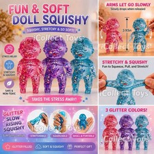 VIRAL Squishy Glitter Sugar Swaps Twinsies Babies Baby Squishy 4  PURPLE