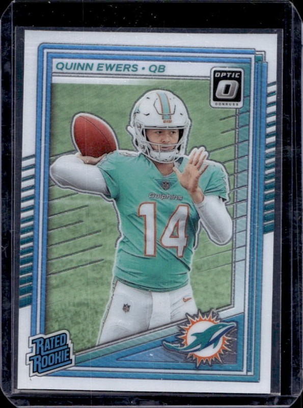2025 Panini Donruss Optic Quinn Ewers Rated Rookie #213 Dolphins