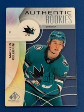 24-25 SP Game Used Authentic Rookies #215 MACKLIN CELEBRINI * SSP Plexi 1 of 25