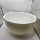 Vintage Mixmaster Sunbeam 7 B Large White Milk Glass Mixer Mixing Bowl 9"