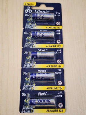 #ad 5 pc 12V Vinnic Alkaline Batteries A27 27A MN27 GP27A 8LR732 L828 Fresh $4.75