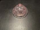 Vintage Jeannette Cherry Blossom Pink Depression Glass Butter Dish w/ Dome Lid