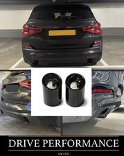 BMW X1 X3 X4 G01 G02 F48 Stainless Steel Black Chrome Shadowline Exhaust Tips