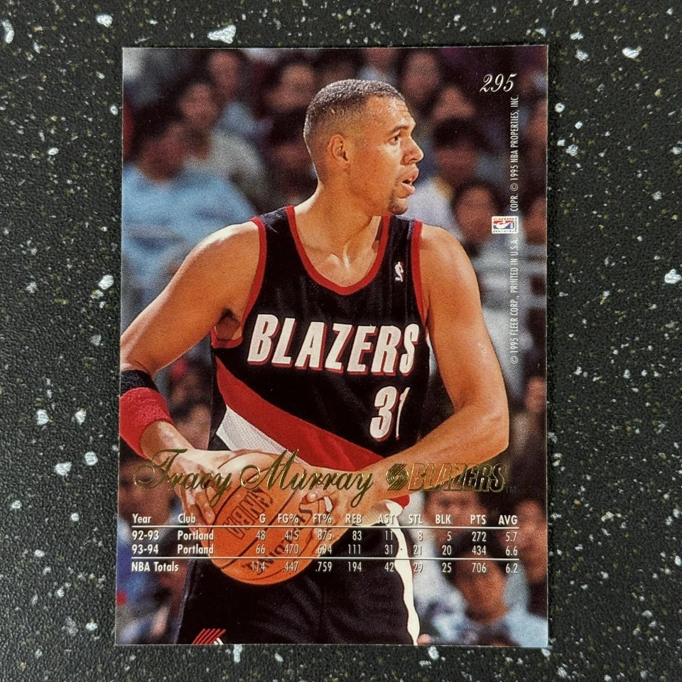 Tracy Murray 1994-95 Fleer Flair #295 Portland Trail Blazers - Image 2 of 2