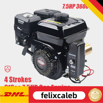 212CC 4-Takt Benzinmotor 7,5 PS Elektrostart Standmotor OHV Kartmotor für Honda