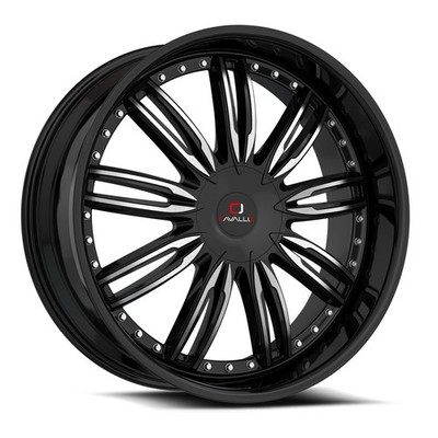 Cavallo CLV-54 18x8.0 5x114.3 5x120 +35 Cb 74.1 Gloss Black & Machined