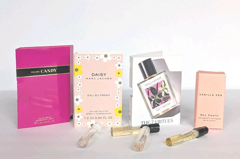 **全新** 豪华香氛取样器套装 - 普拉达 * Marc Jacobs *7 种美德 *男孩气味 — 第 2/4 张图片