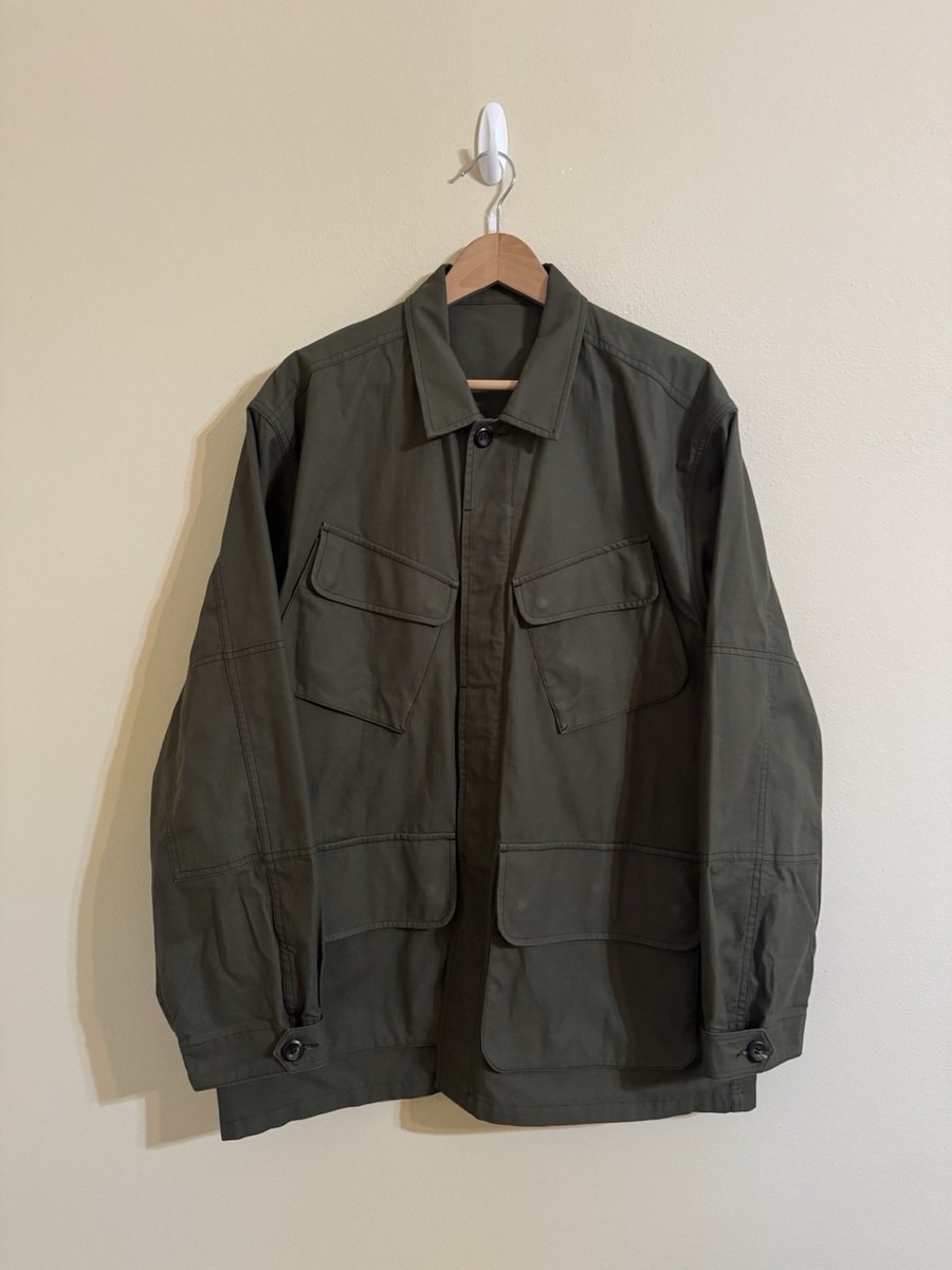 flight jacket grunge archive ミリタリー 短丈 Drake's London Ripstop Jungle Jacket Military Green Size 46 | eBay
