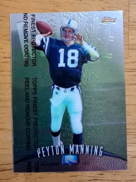 PEYTON MANNING 1998 FINEST #121 / ROOKIE CARD RC INDIANAPOLIS COLTS / HOF