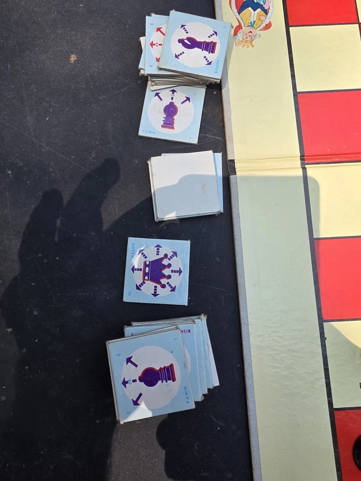 Jogo de tabuleiro vintage de xadrez para juniores 1965 aprendizado SelRight Selchow&Righter EUA - Imagem 3 de 4