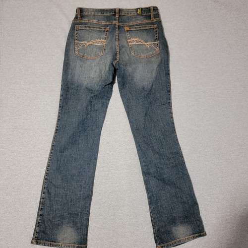 Aura By Wrangler Jeans Women's Size 10 Average Blue Denim Bootcut - Picture 5 of 14
