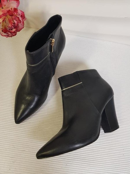 Women Minelli Ankle Boots Black Leather 37
