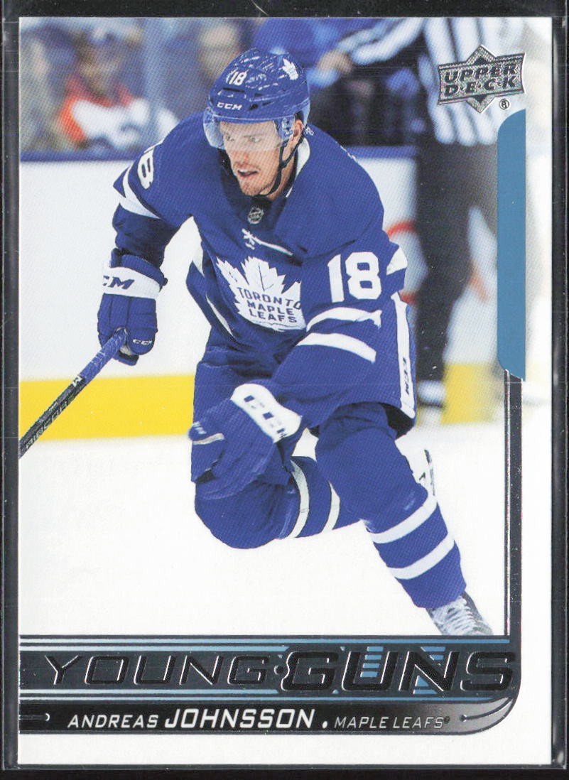 2018-19 Upper Deck #492 Andreas Johnsson Toronto Maple Leafs (LS)