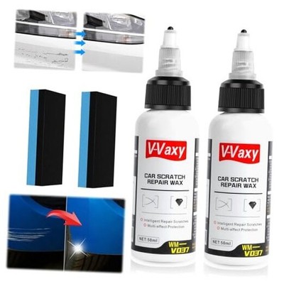 2Pcs V-Vaxy Car Scratch Repair Wax, Car Buff Out Scratch, Intelligent Repair 