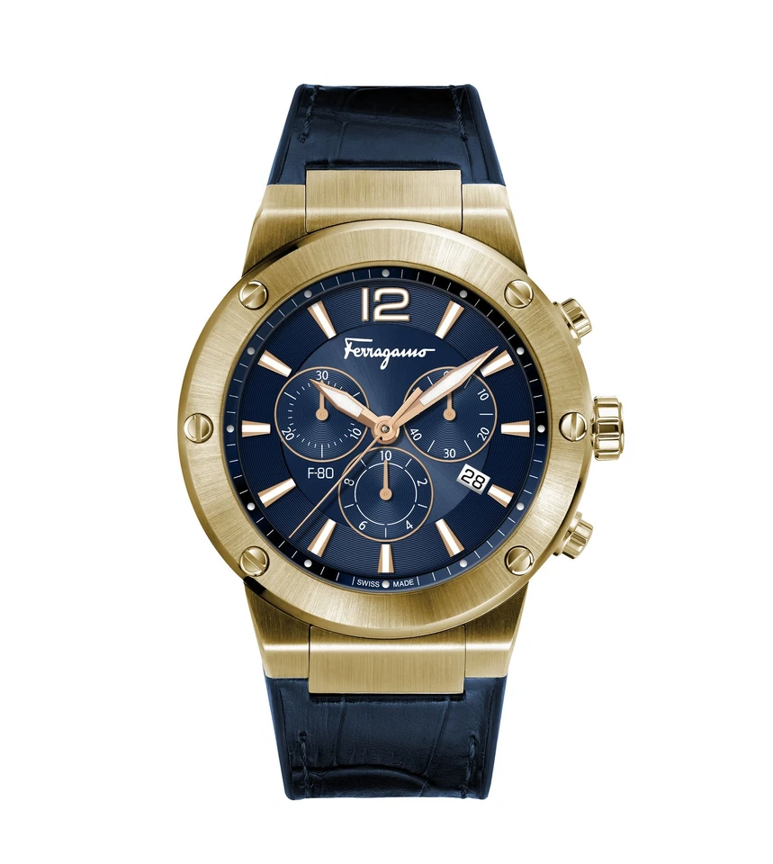 Reloj de cuarzo Ferragamo F-80 cronógrafo 44 mm para hombre SFEX00723