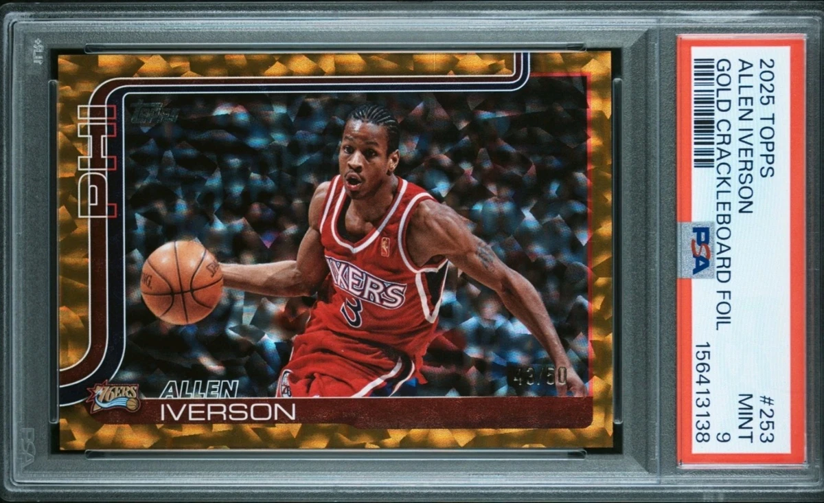 Allen Iverson Basketball Serial Numbered Sports Trading Cards