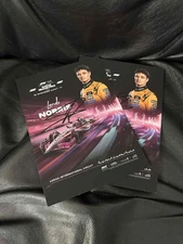 Lando Norris signed Official autograph card Qatar GP 2025! RARE + Proof