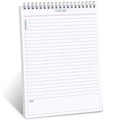 To Do List Notepad Minimalist - Daily Planner Notepad 60 Sheets Tear Off, 5.5...