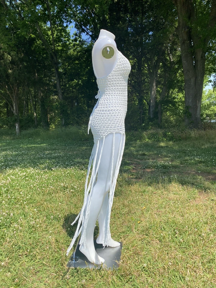 Пляж прикрытие платье XXS / XS / S - новый - ручной работы - Изображение 3 из 4