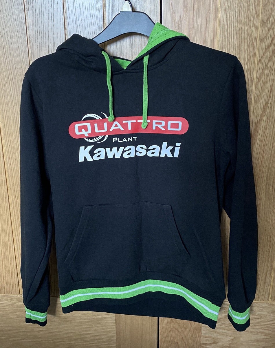 Genuine Quattro Plant Kawasaki Hoodie Jumper Mens Size Medium