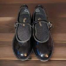 THEATRICALS TAP DANCE SHOES BLACK SIZE 6 WOMENS STRAP