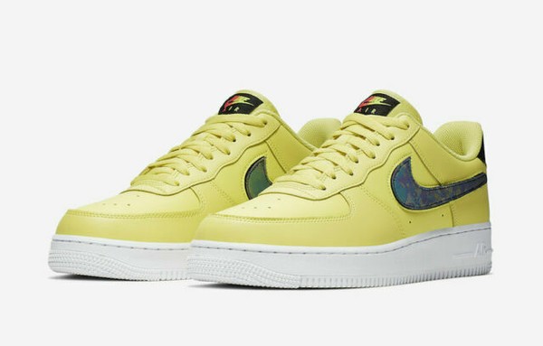 nike air force 1 07 yellow tick