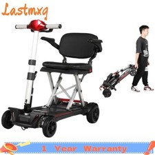 4 Wheels Foldable Travel Mobility Scooter 120W 24V Battery Powered for Elderly