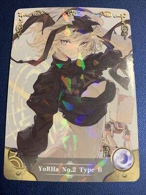 2B Nier Automata Yorha R 58 Holo Doujin Goddess CCG TCG Anime Waifu Card Girl