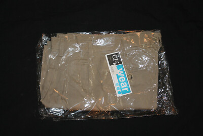 CFJ Wear Men's Khaki School Uniform Flat Front Slacks NWT Size 36 x 32
