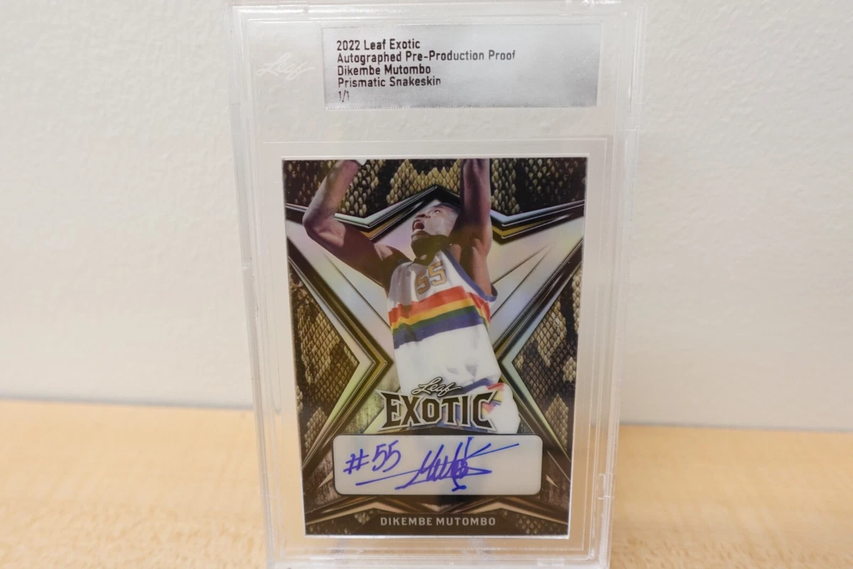 Dikembe Mutombo Basketball Sports Trading Cards & Accessories 