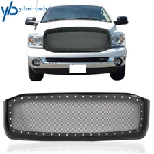 Front Upper Bumper Grille Grill Black Mesh For Dodge Ram 1500 2006 2007 2008
