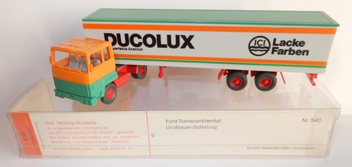 Modèle Réduit Wiking Semi-Remorque Ford - Échelle HO 1:87 - Comme Neuf - Démontable - Allemagne