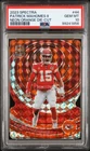 Patrick Mahomes 2023 Spectra Neon Orange Die-Cut #'d 15/15 Double Jersey Number!