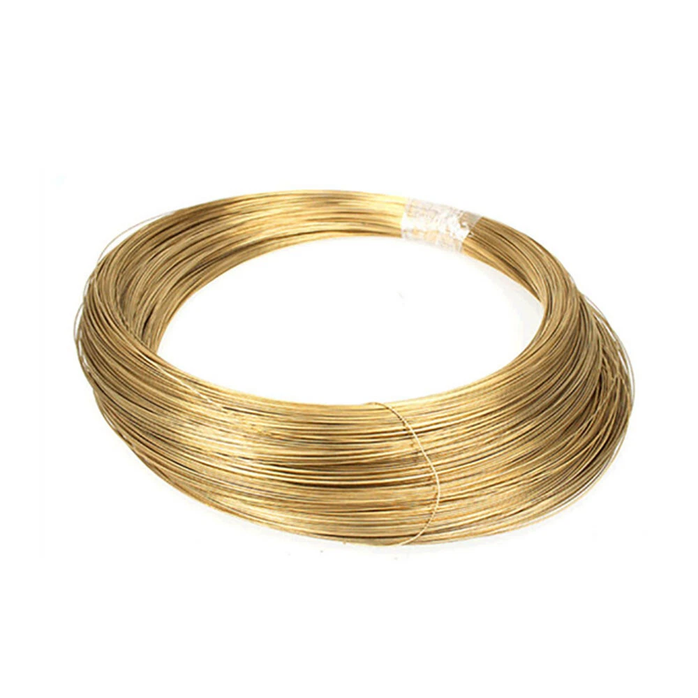 Brass Soft Round Wire Unplated Wire Craft 0.3mm-5mm Solid Brass