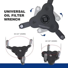 WORKPRO Universal Adjustable Oil Filter Wrench Magnetic Oil Filter Removal Tools