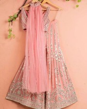 FANCY HEAVY GEORGETTE BLOUSE AND PALAZZO WITH SOFT NET DUPATTA FOR PARTY
