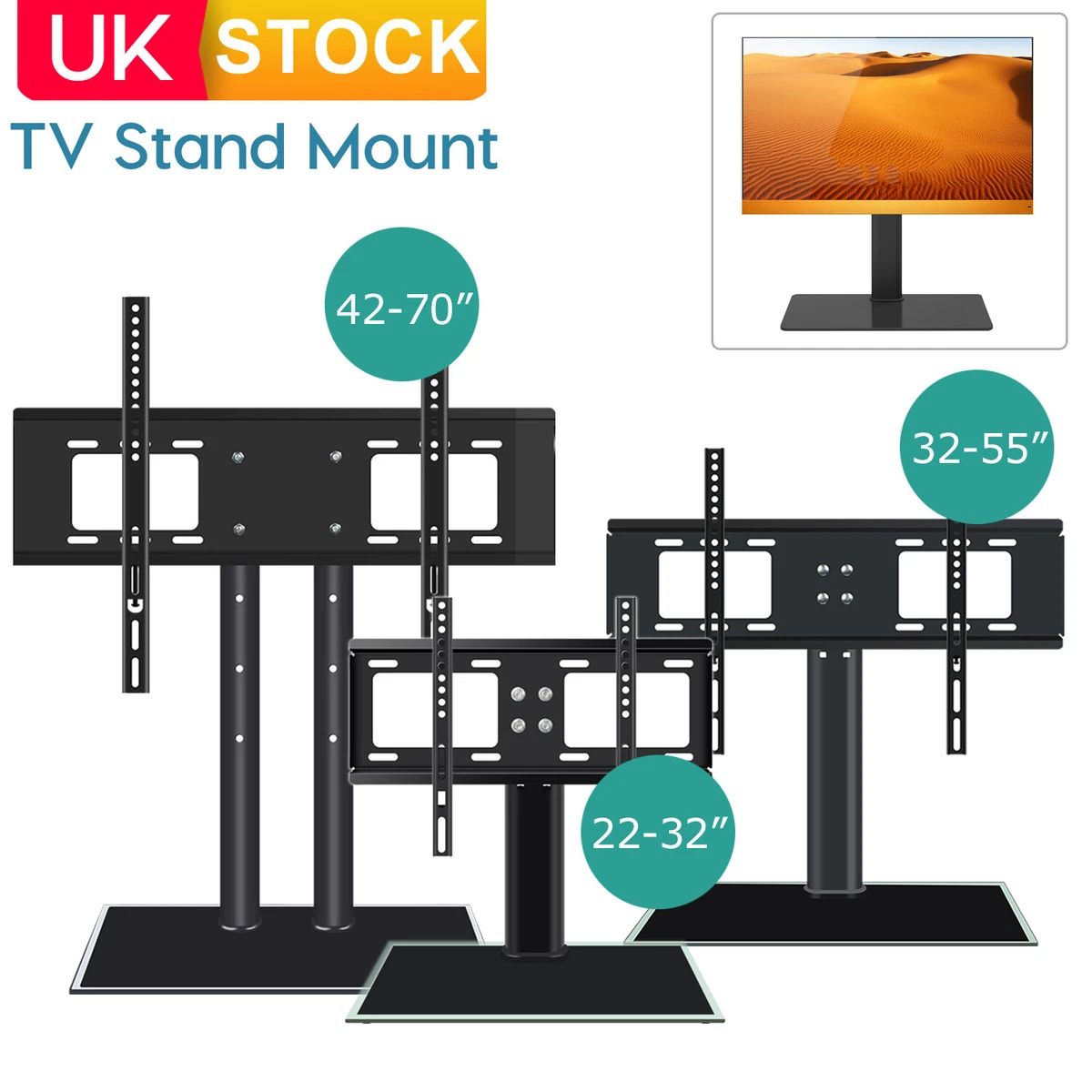 Universal desktop 2024 tv stand