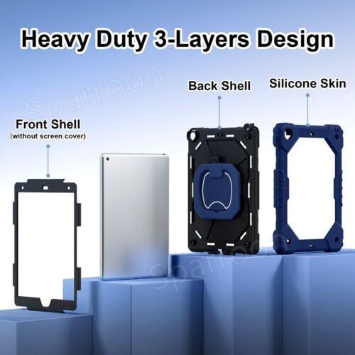 Shockproof Heavy Duty Hard Case for iPad 5/6/7/8/9/10th Gen Air 4 5 Pro 11 2024 - Picture 29 of 126
