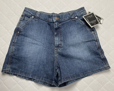 Vintage Riveted Lee Shorts Womens 10 Carpenter High Rise Denim 90's Y2K