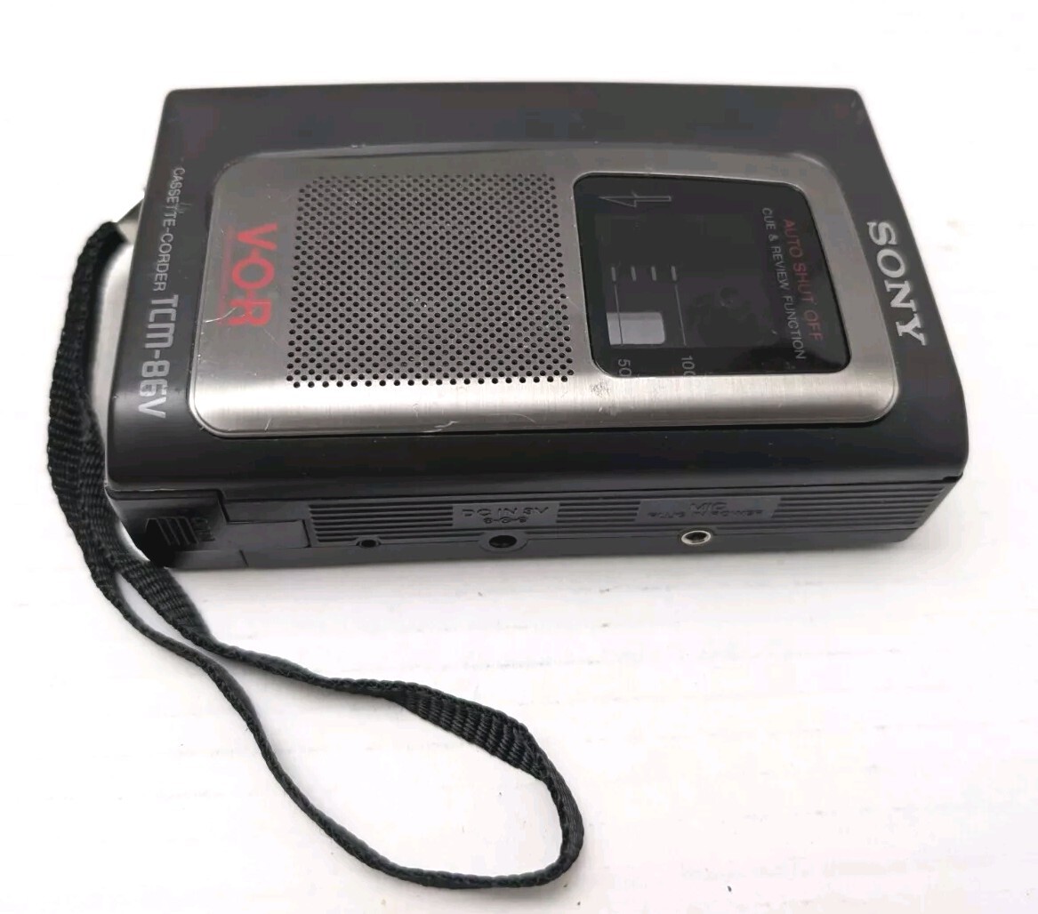 SONY VOR TCM-86V Cassette-Corder Voice Recording READ | eBay