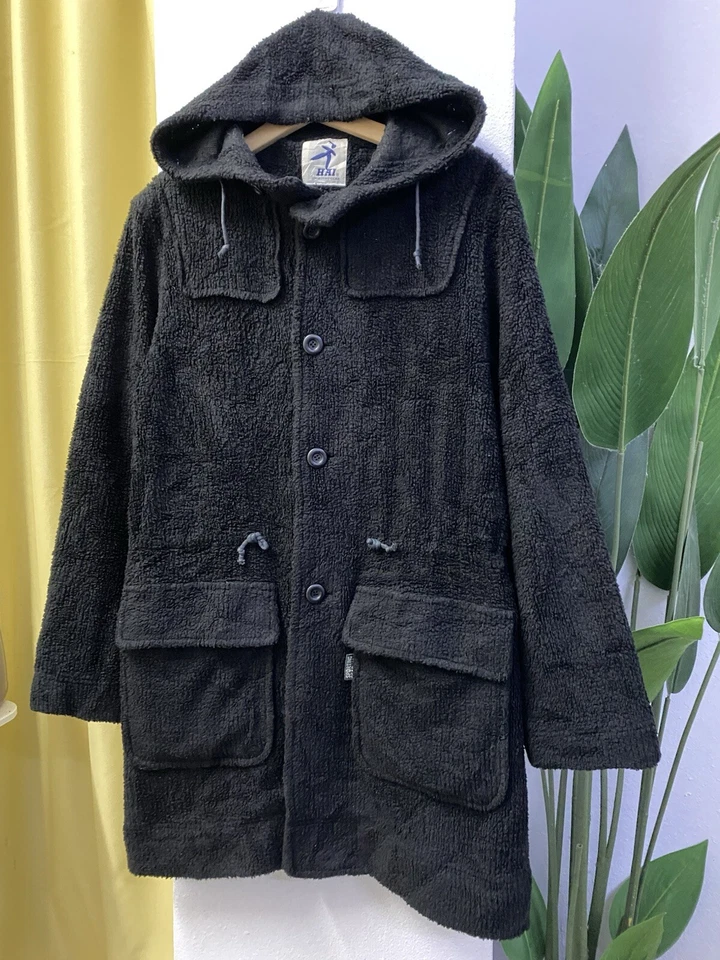 Vintage Hai Sporting Gear by Issey Miyake Long Fleece Jacket Parka - Image 3 of 4