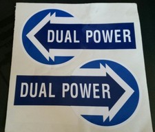 FORD 5000 7000 TRACTOR DUAL POWER DECAL (PAIR)