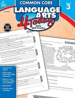 Common Core Language Arts 4 Today, Grade 3 (Taschenbuch) Common Core 4 Today