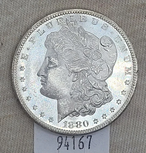 WPCoins ~ 1880-S Proof Like "PL" Morgan Silver Dollar $1