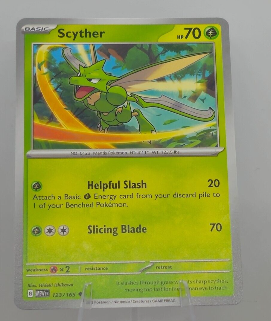 Scyther - MEW - SV: Scarlet & Violet 151 - 123/165 - Pokemon | eBay