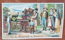 Victorian Trade Card Wheeler & Wilson Sewing Machine Meriden CT