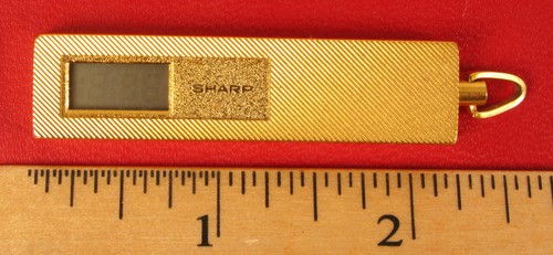 RETRO DESIGNER SIGNED SHARP LED PENDANT WATCH MOST LIKELY NEEDS BATTERY !