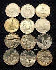 LOT OF TWELVE COMMEMORATIVE COINS OF POLAND - POLISH HISTORIC CITIES (UNC)