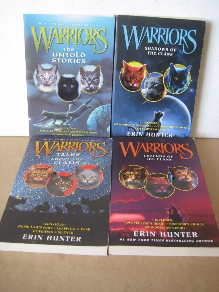 Warriors by Erin Hunter Paperback Books Assorted Titles Lot of 4