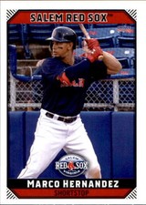 2019 Salem Red Sox Choice 14 Marco Hernandez Dominican Republic DR Baseball Card